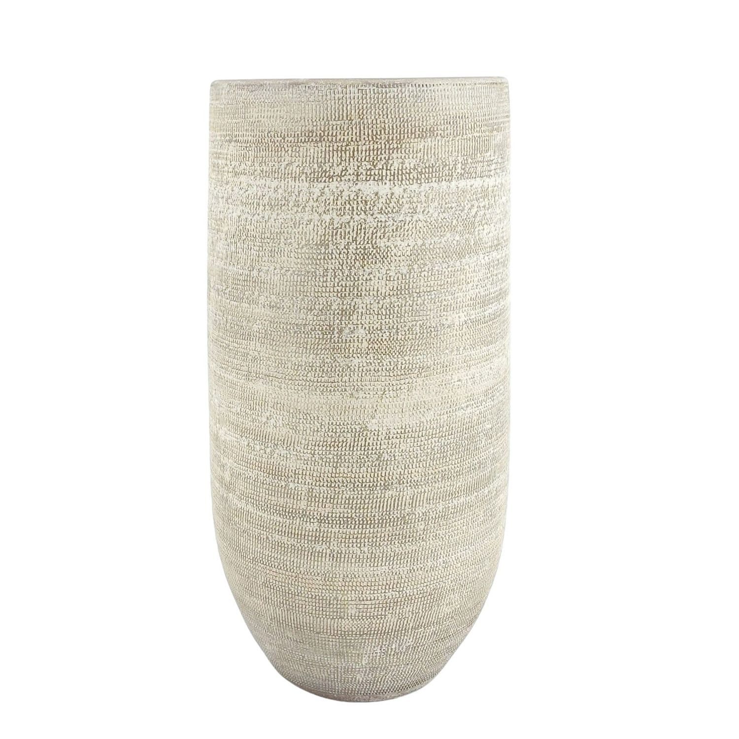 CreaFlor Home Bodenvase Tokio, Farbe: Grau, Höhe: 50cm