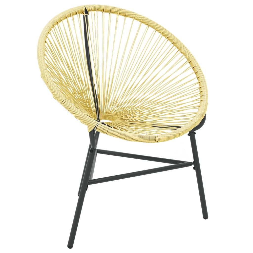 Gartenstuhl Acapulco-Gartenstuhl Poly Rattan Beige