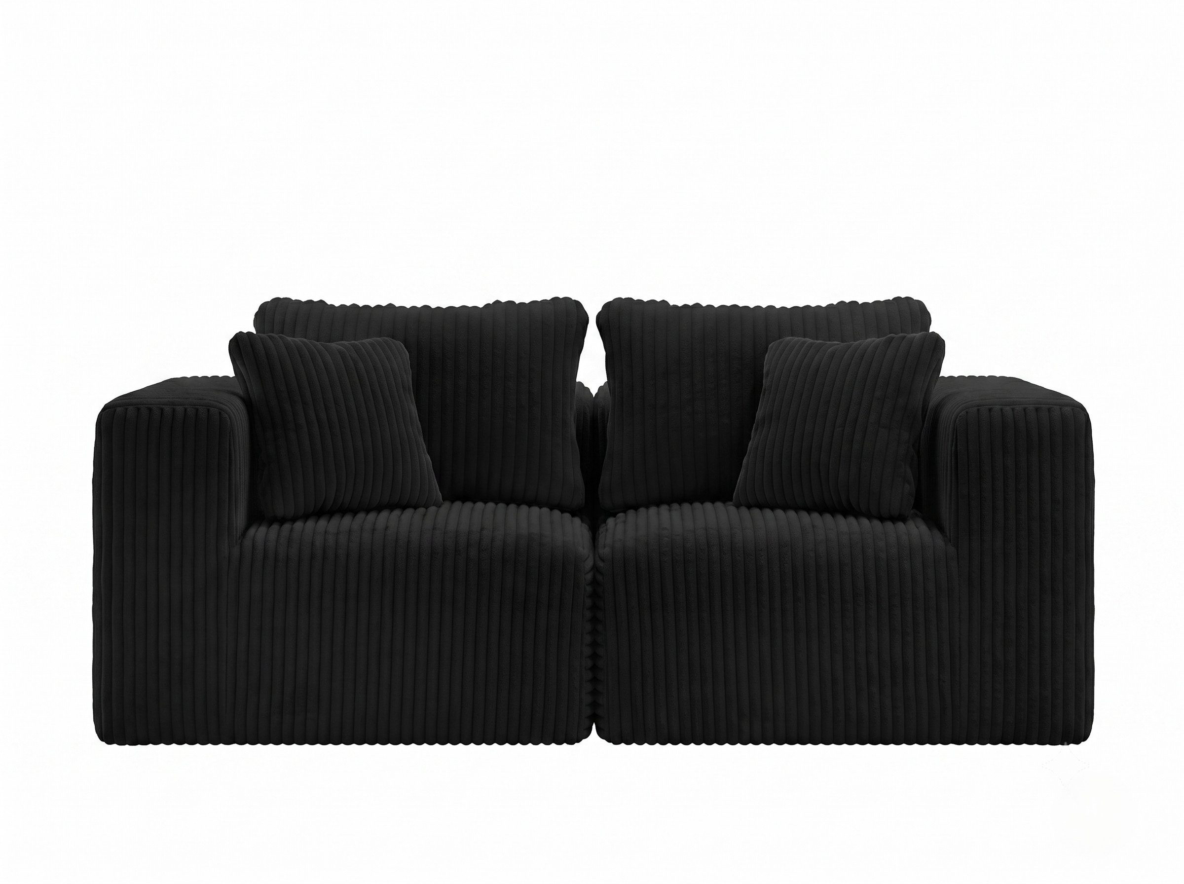 Novilla Ecksofa Modulares Ecksofa, Wolken-Sofa mit Smarts Coil®-Unterstützung, 1 Teile, für Wohnzimmer, Wohnung und Schlafzimmer, Keine Montage erforderlich