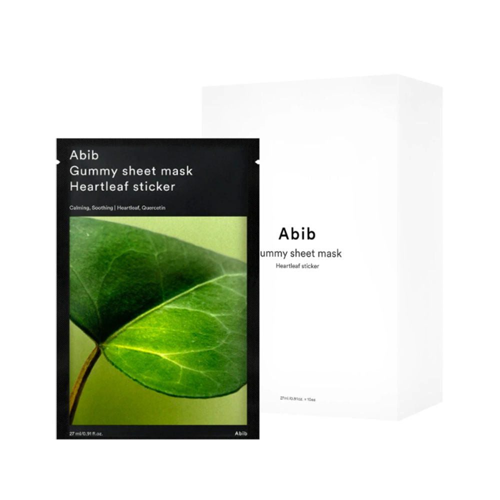 Abib Gesichtsmaske Abib, Gummy Sheet Mask Heartleaf Sticker - 27 ml