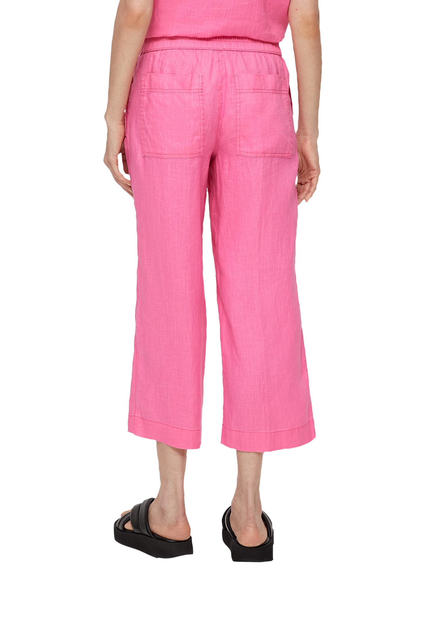 3/4-Hose mit pink Relaxed: Allover-Print s.Oliver Hose