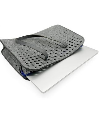Oxcid Laptoptasche bis 15.6 Zoll Notebooktasche für Macbook Pro, Air, Surface (1-tlg), Filz