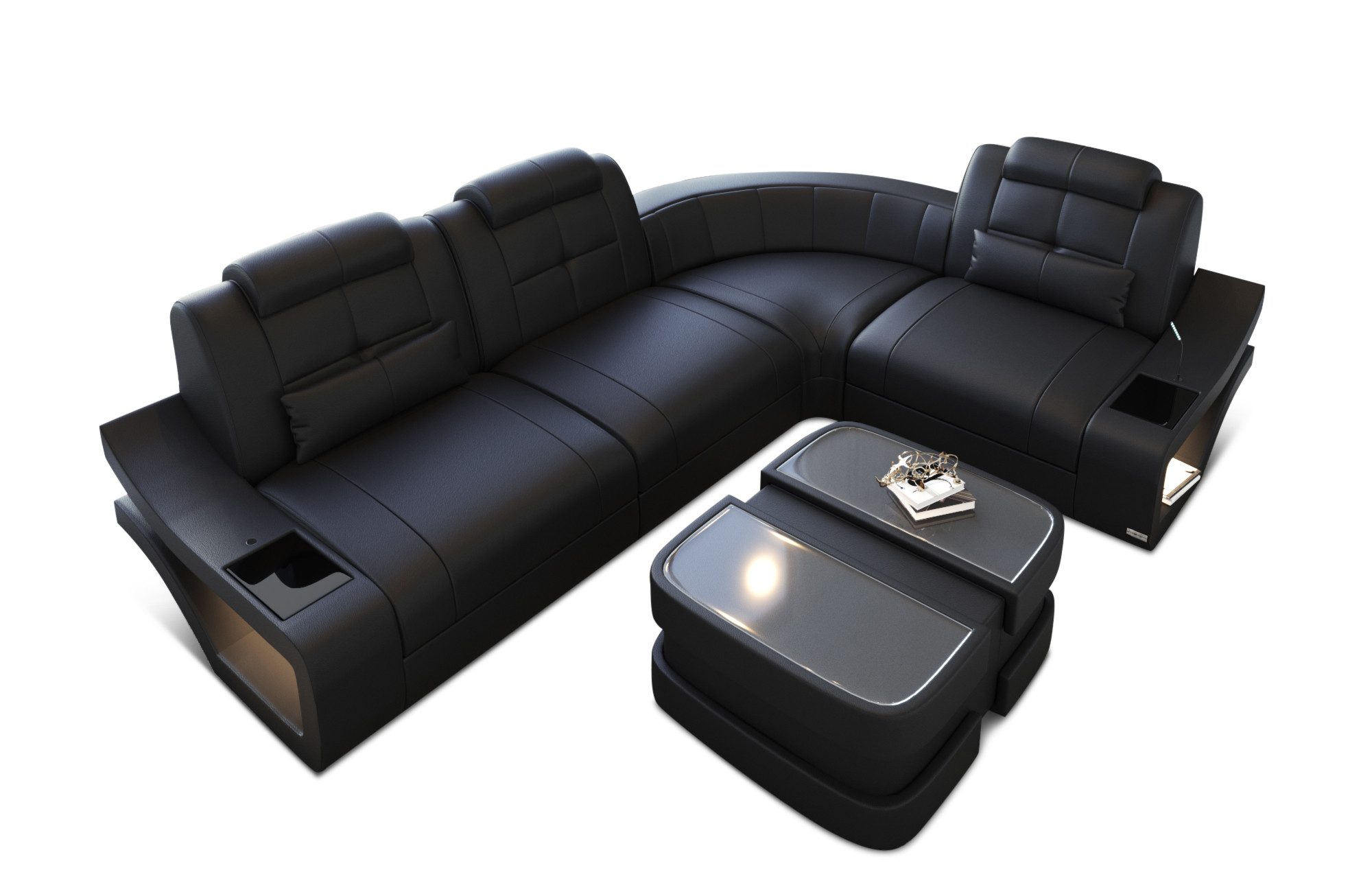 Sofa Dreams Ecksofa Leder Sofa Couch günstig online kaufen