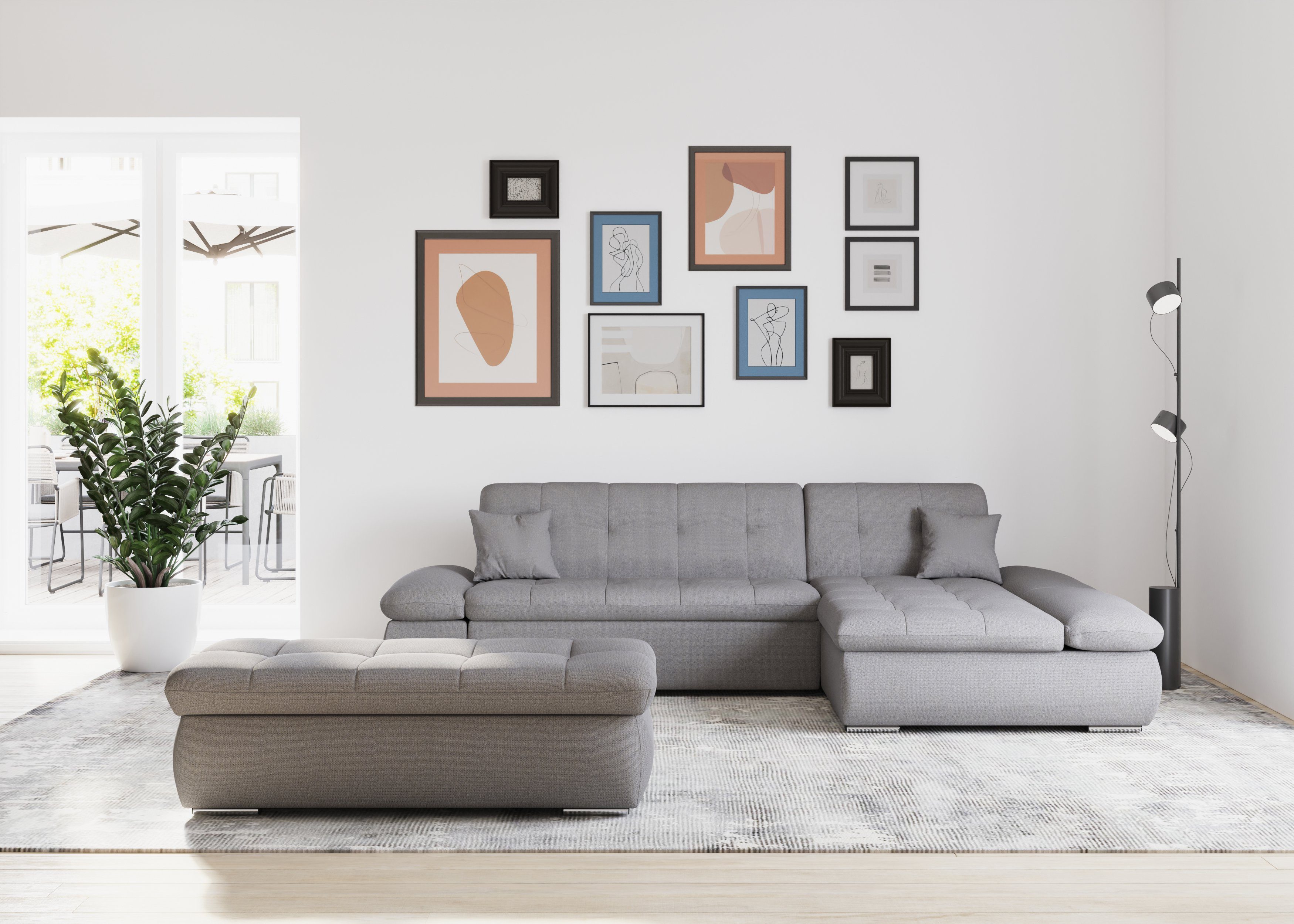 DOMO collection Ecksofa Moric, L-Form, XXL-Sofa günstig online kaufen