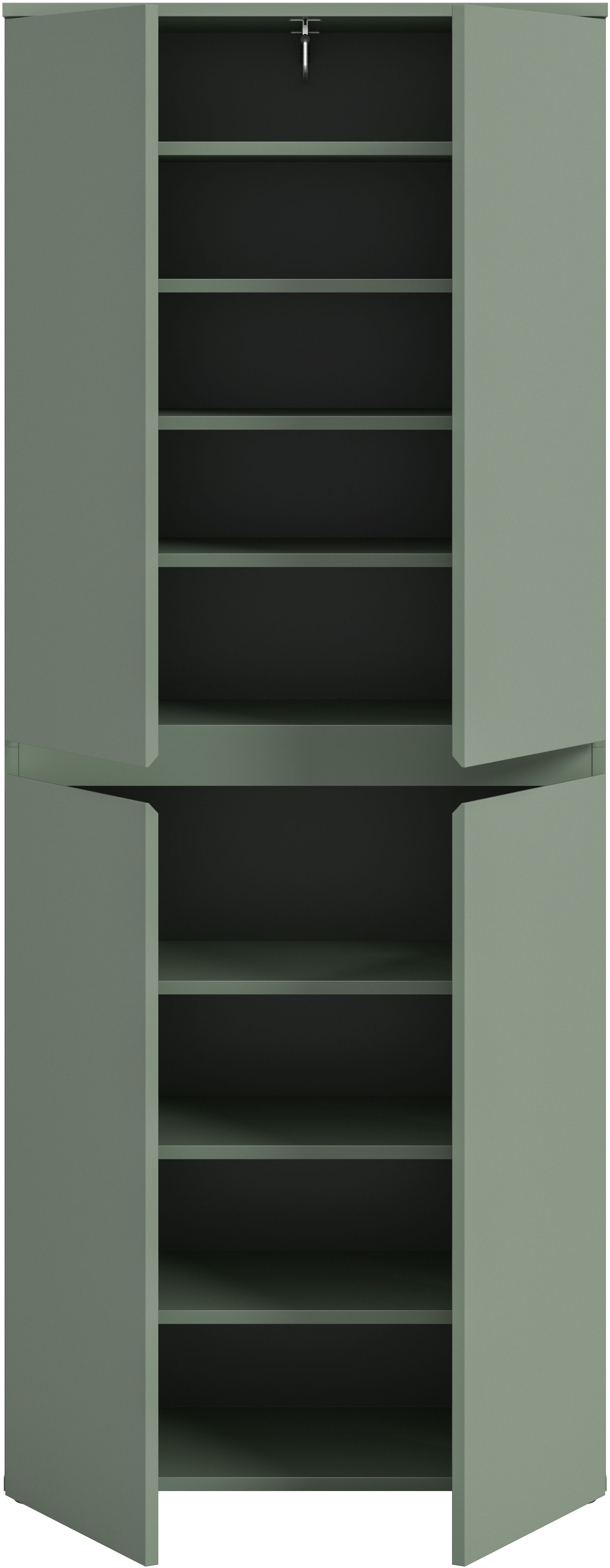 Home affaire Mehrzweckschrank CIPELA, 70x175 cm, viel Stauraum, variable Einlegeböden, Kleiderstange (1-St., in vielen verschiedenen Trendfarben verfügbar) Schu – Bild 4 von 5