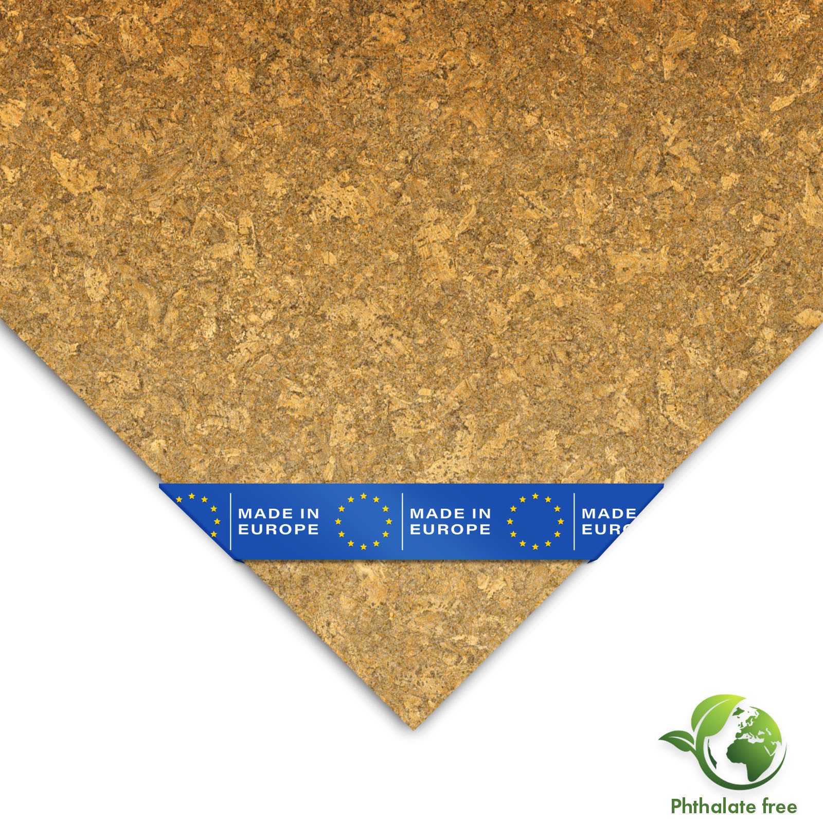 Kubus Vinylboden CV-Belag Vinatura 620M, Korkoptik mit hervorragender Schalldämmung, Bequem, strapazierfähig und stilvoll