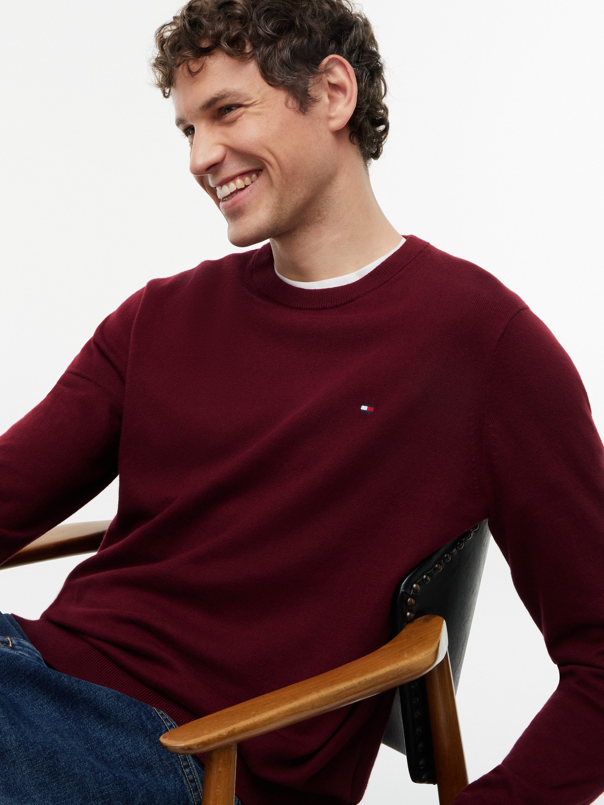 Tommy Hilfiger Rundhalspullover PIMA ORG CTN CASHMERE CREW NECK – Bild 5 von 5