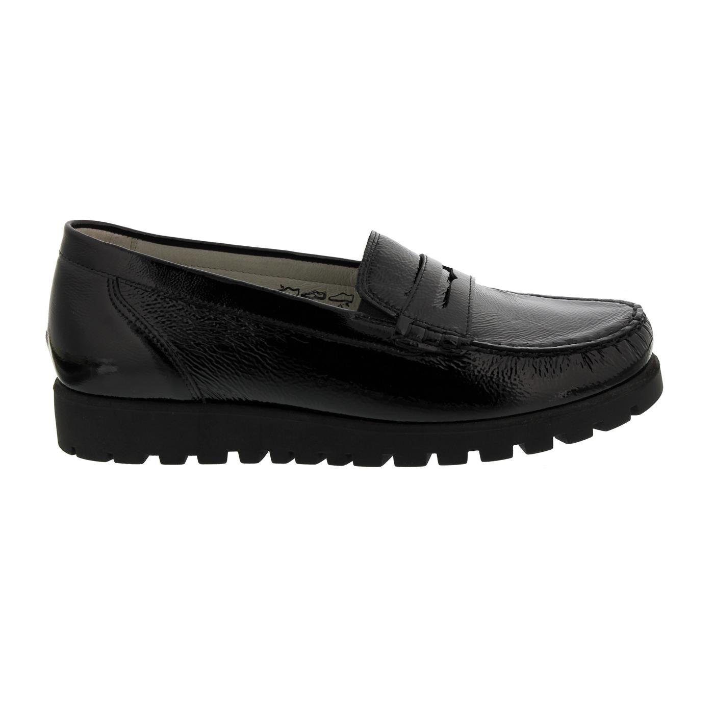 Waldläufer Waldläufer Hegli, Slipper, Profilsohle, Taipei (Lackleder), schwarz, W Slipper