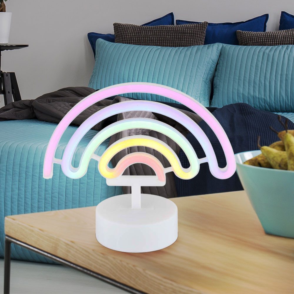 GLOBO LIGHTING LED Tischleuchte, Leuchtmittel inklusive, Tischleuchte Neonl günstig online kaufen