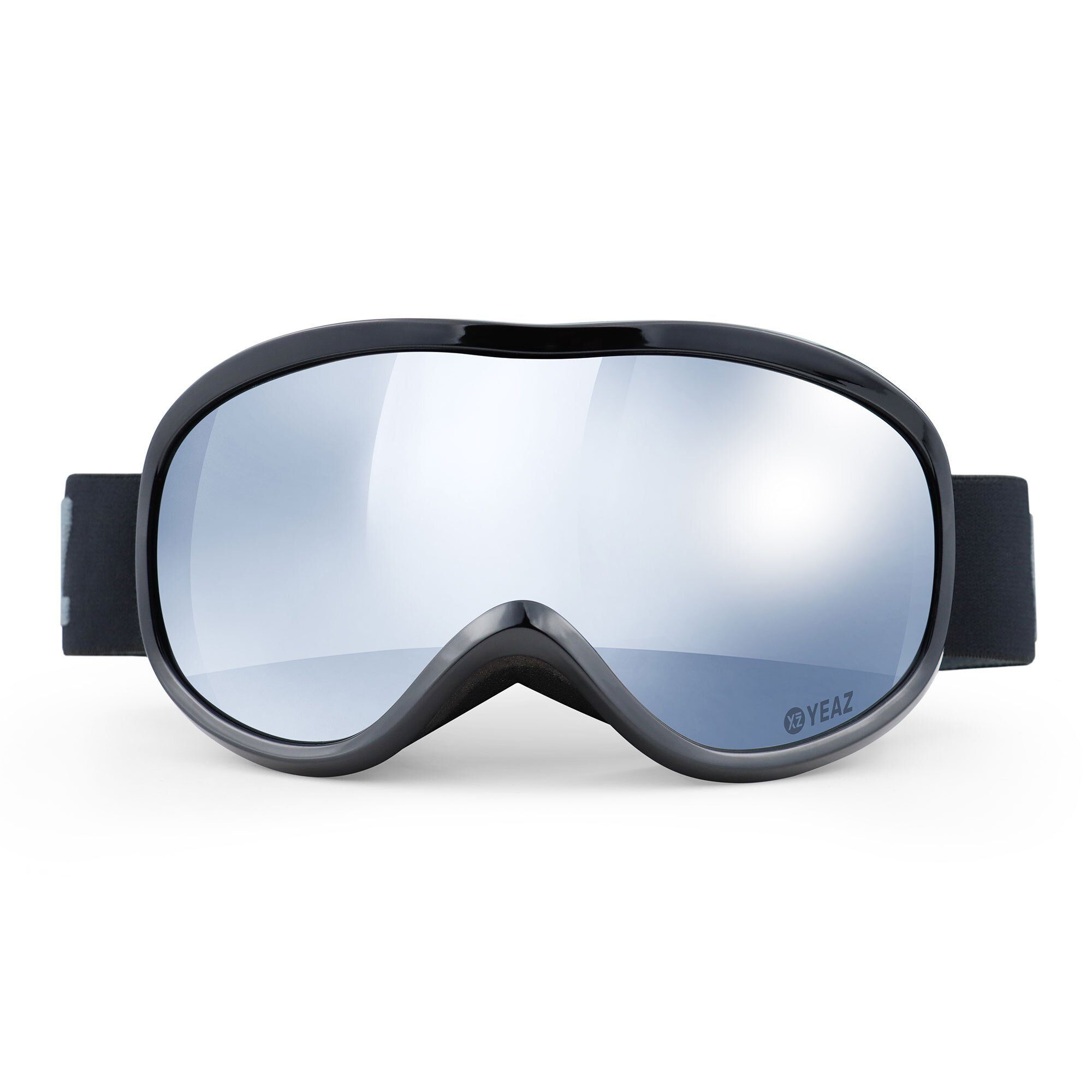 Skibrille und ski- YEAZ Erwachsene für silber/schwarz, STEEZE Snowboardbrille Premium-Ski- und und Jugendliche snowboard-brille