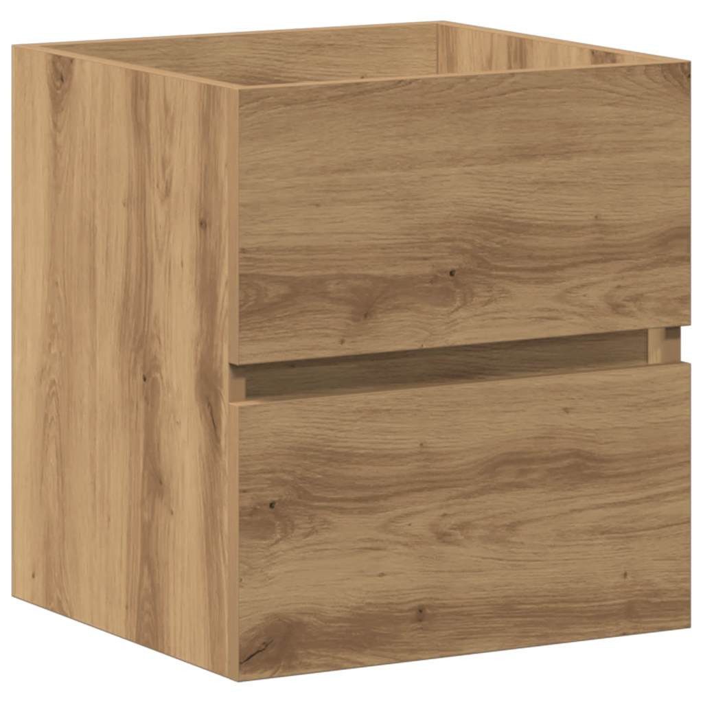 vidaXL Badezimmer-Set Waschbeckenunterschrank Artisan Oak 41x38,5x45 cm Holzwerkstoff, (1-St)