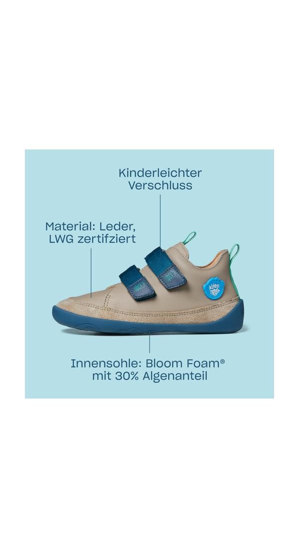 Affenzahn Leder Buddy Sneaker aus echtem Leder