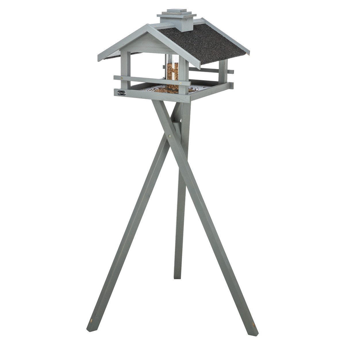 TRIXIE Vogelhaus Futterhaus mit Silo grau günstig online kaufen