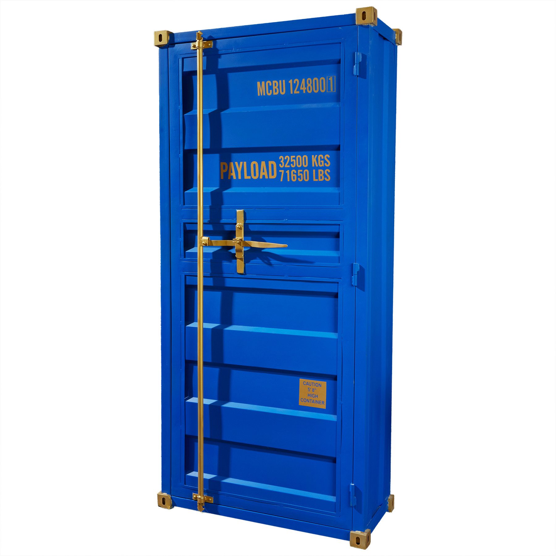 riess-ambiente Hochschrank GLOBETROTTER 180cm blau - günstig online kaufen