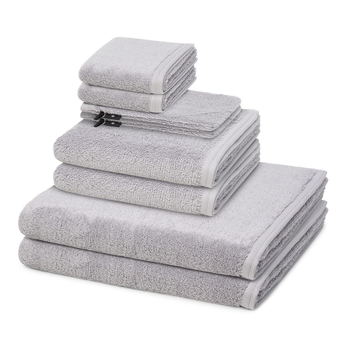 Vossen Handtuch Set Vegan Life, Frottee (Spar-Set, 8-St), 2 X Wasch- 2 X Gäste- 2 X Dusch- 2 X Handtuch im Set - Baumwolle