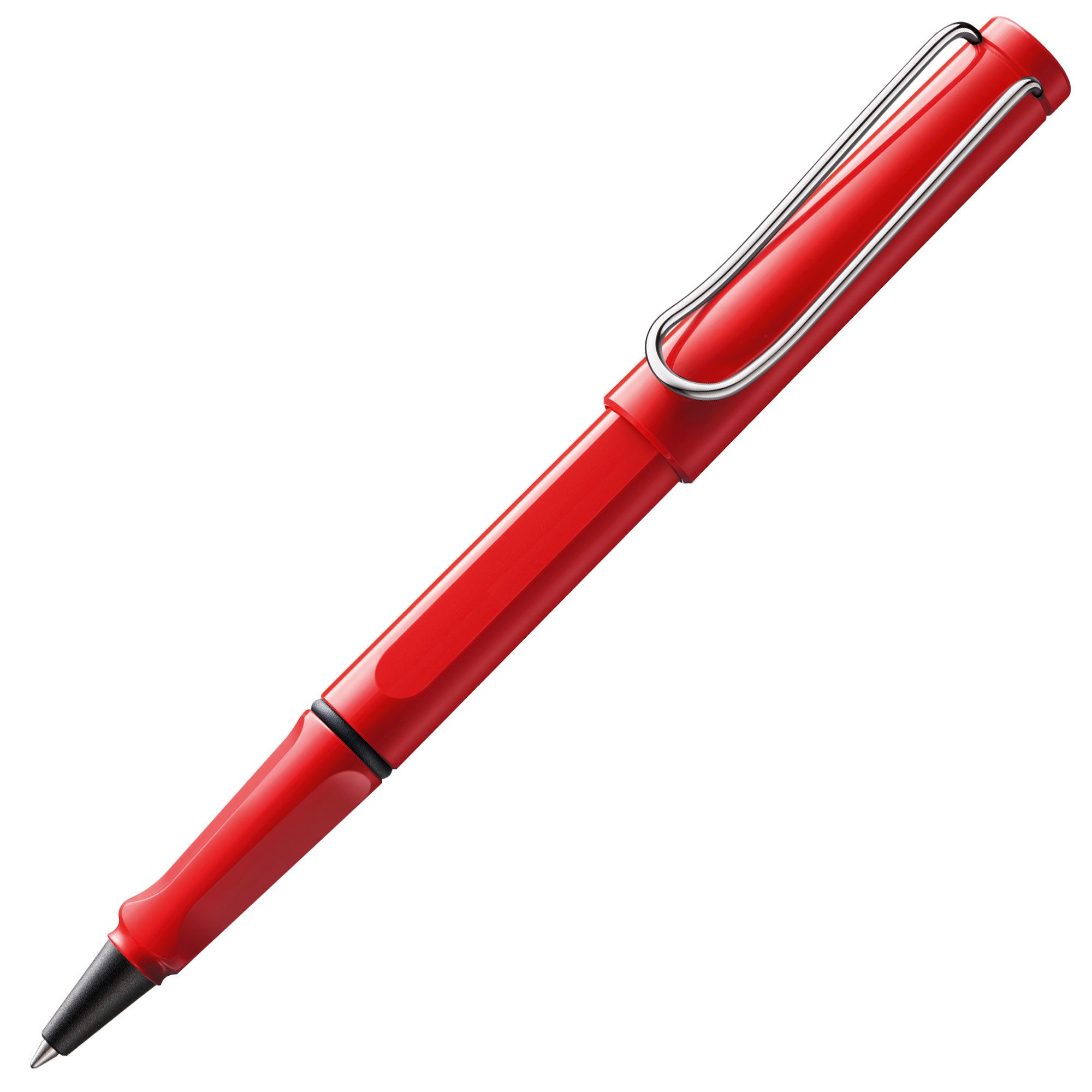 LAMY Tintenroller LAMY Safari Tintenroller 316 Rollerball Rot ergonomisch Mine blau Stri
