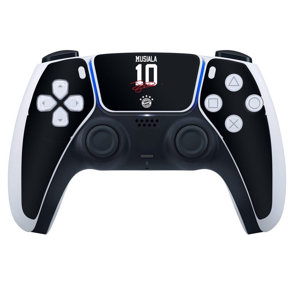 DeinDesign Konsolen-Cover FC Bayern München Jamal Musiala FCB Musiala 10, Sony Playstation 5 Controller Skin Aufkleber Sticker Folie