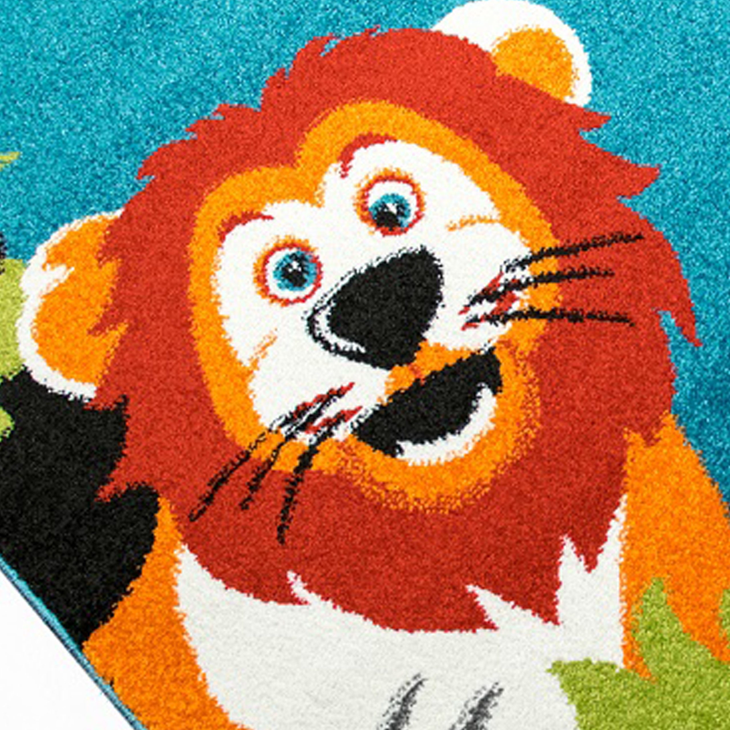 Carpetia Kinderteppich Waldtier-Teppich in Blau Ein gemütliches Highlight, günstig online kaufen