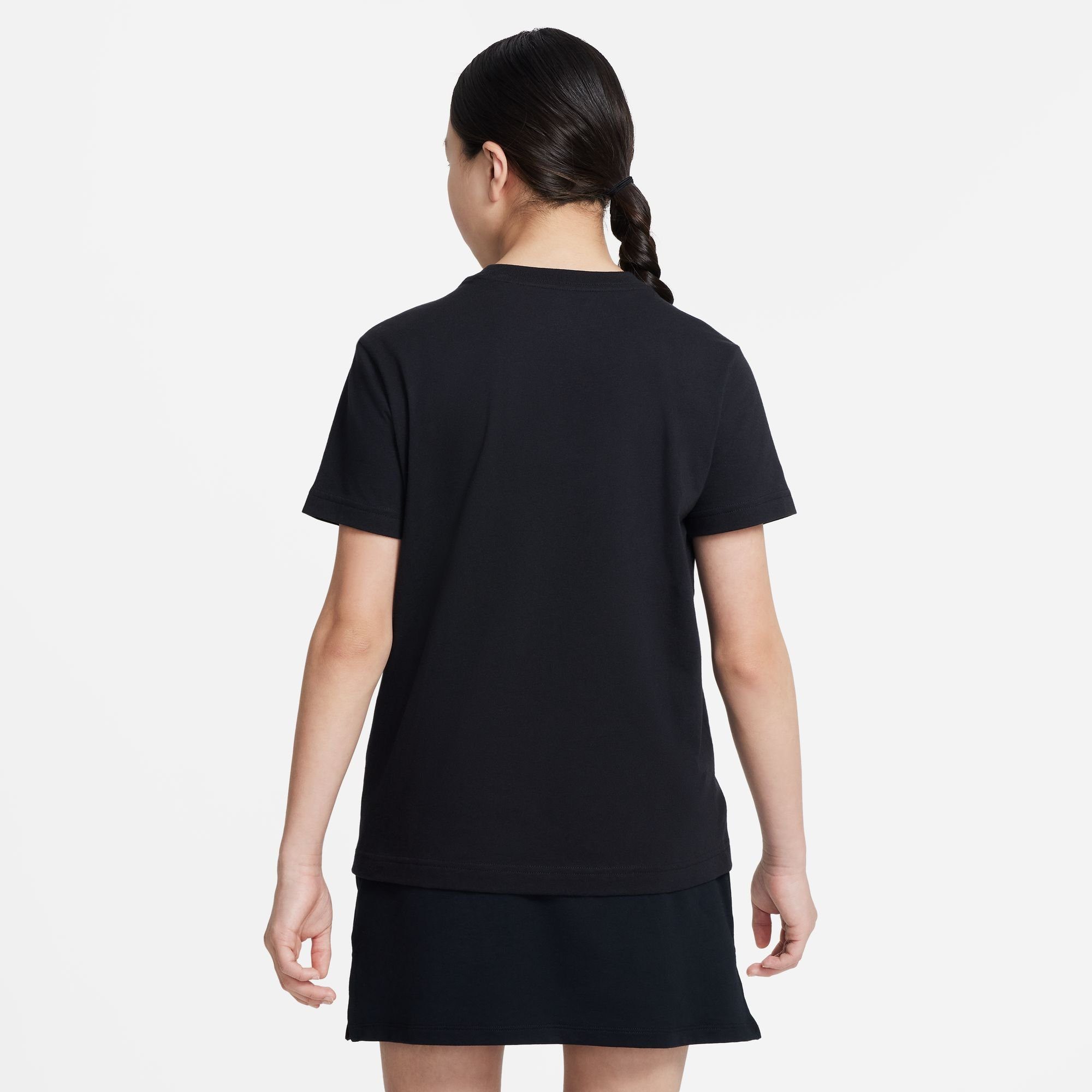 Nike T-SHIRT (GIRLS) KIDS' BIG Sportswear T-Shirt schwarz