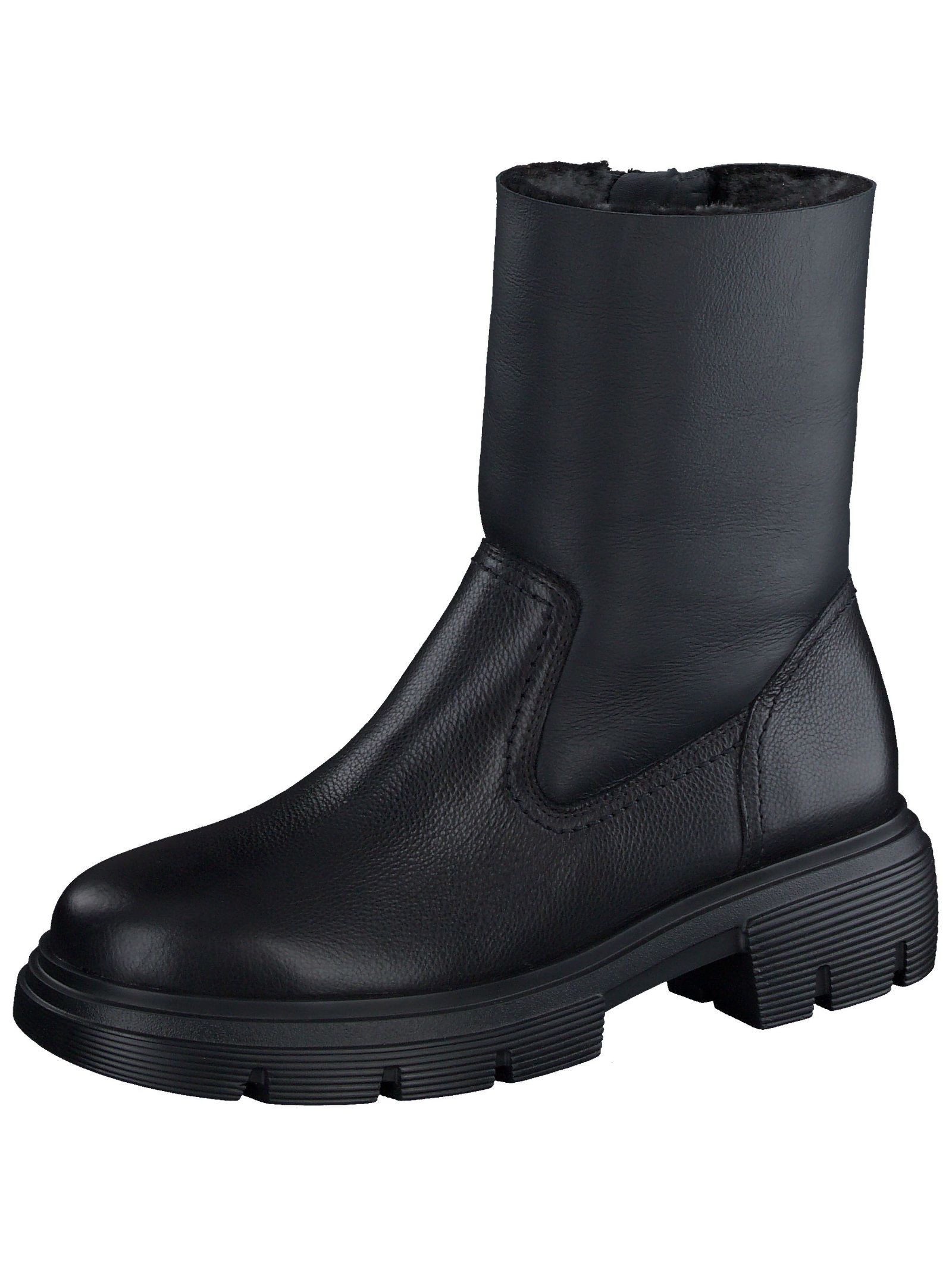 Stiefelette Leder/Textil Stiefelette