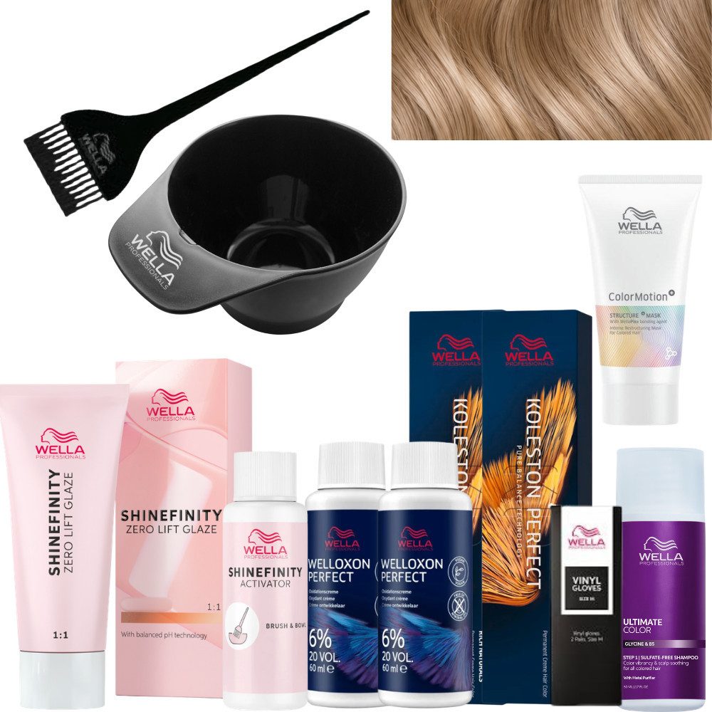 Wella Professionals Haarfarbe Perfect Color Kit - Old Money Blonde, Komplettes Färbeset mit Pflege, 11-tlg., Professionelles Salon-Finish für zu Hause