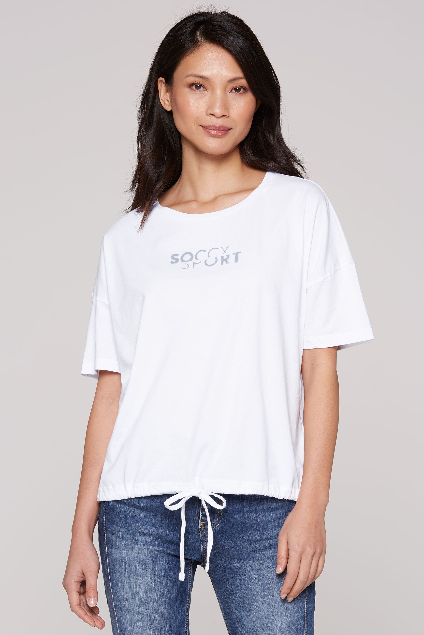 SOCCX Rundhalsshirt aus Baumwolle günstig online kaufen