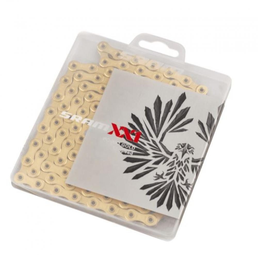 Fahrradkette SRAM Kette XX1 Eagle Hollow Pin - 12-fach, 126 Glieder, gold