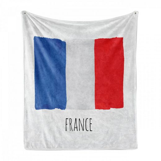 Foulard »Gemütlicher Plüsch für den Innen- und Außenbereich«, Abakuhaus, Frankreich Simplistic Aquarell-Flagge