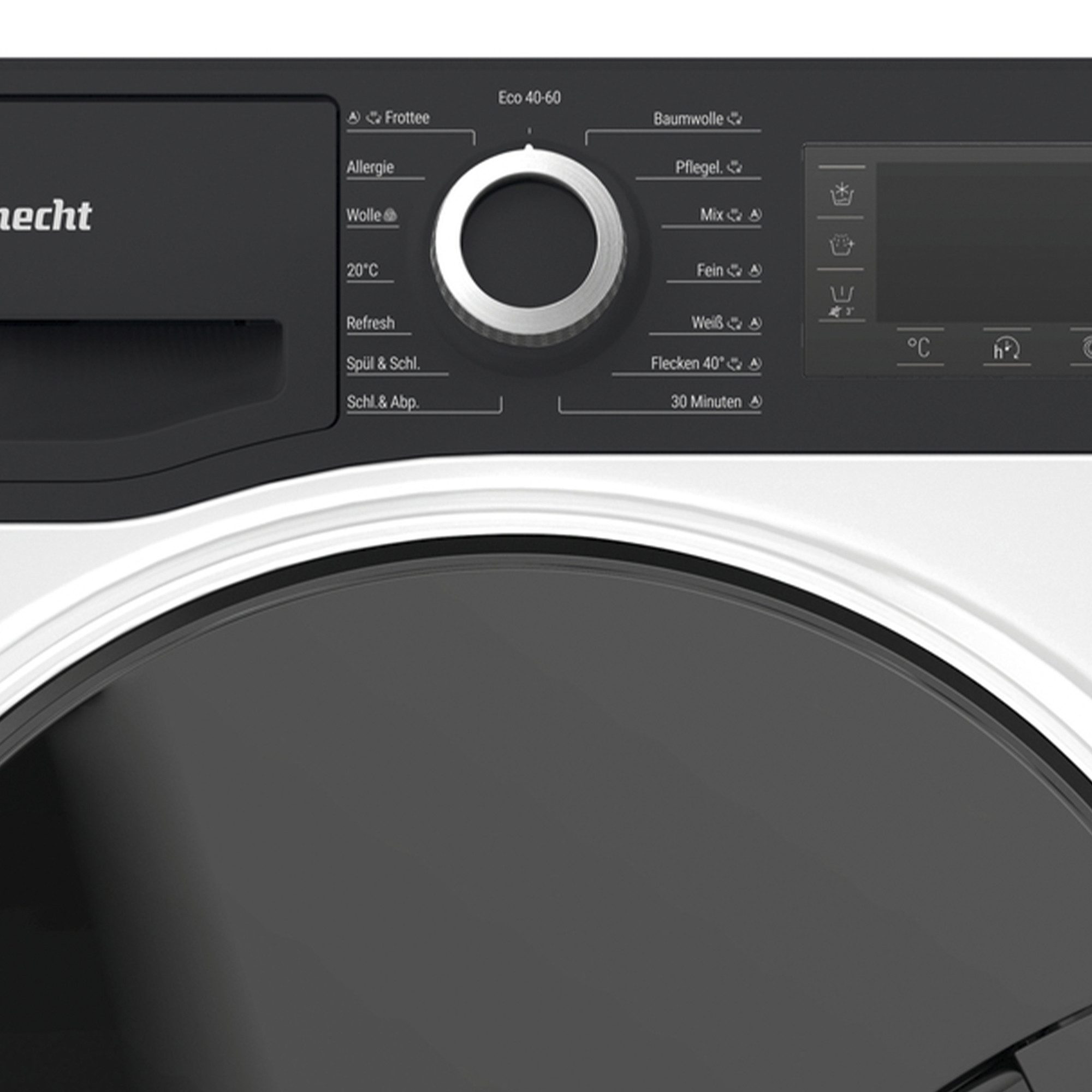 BAUKNECHT Waschmaschine STEAM PLUS 9A2JGSP, 9 kg, 1400 U/min, Stop&Add, Active Mousse, Active Care Color+, Steam