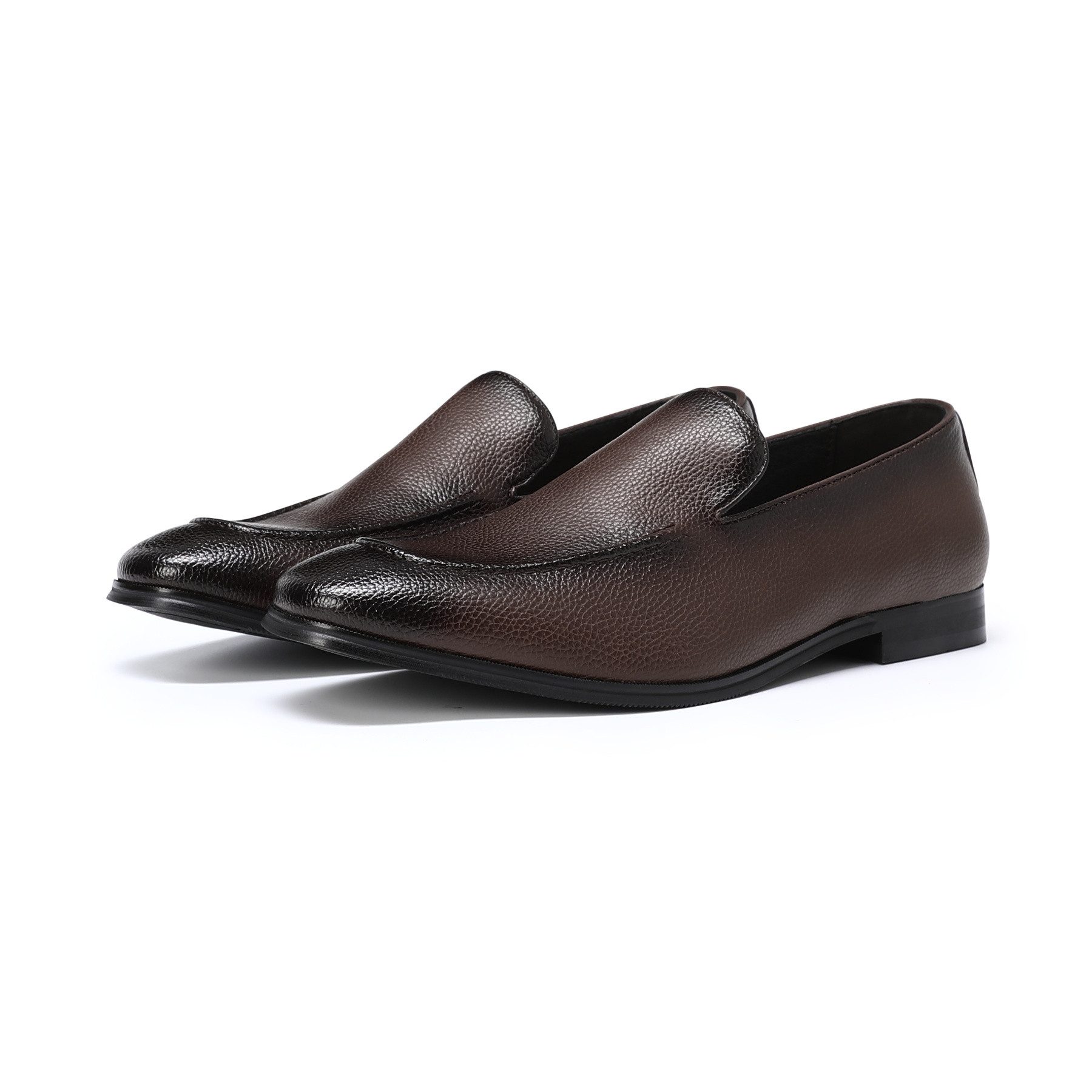 Allthemen Slip-On Sneaker Eleganter Herren-Loafer mit Litschimuster Schlupfschuh für Business