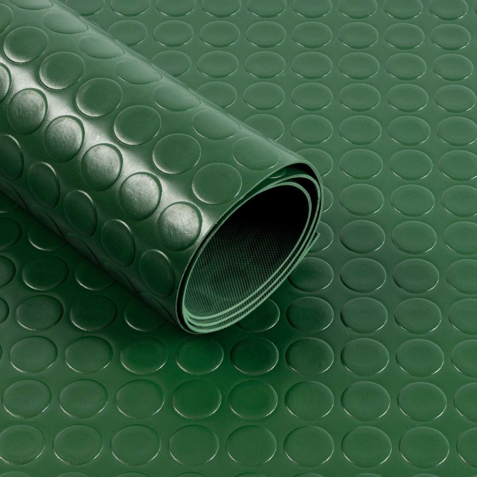Stärke viele Grün Bodenschutzmatte Farben PVC-Bodenbelag, Große Noppen, 2mm, Kubus