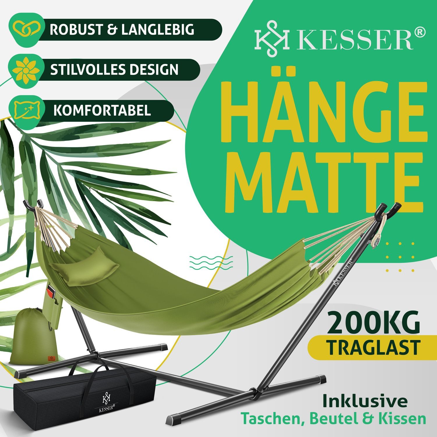 KESSER Hängematte, Hängematte LAKE mit Gestell günstig online kaufen