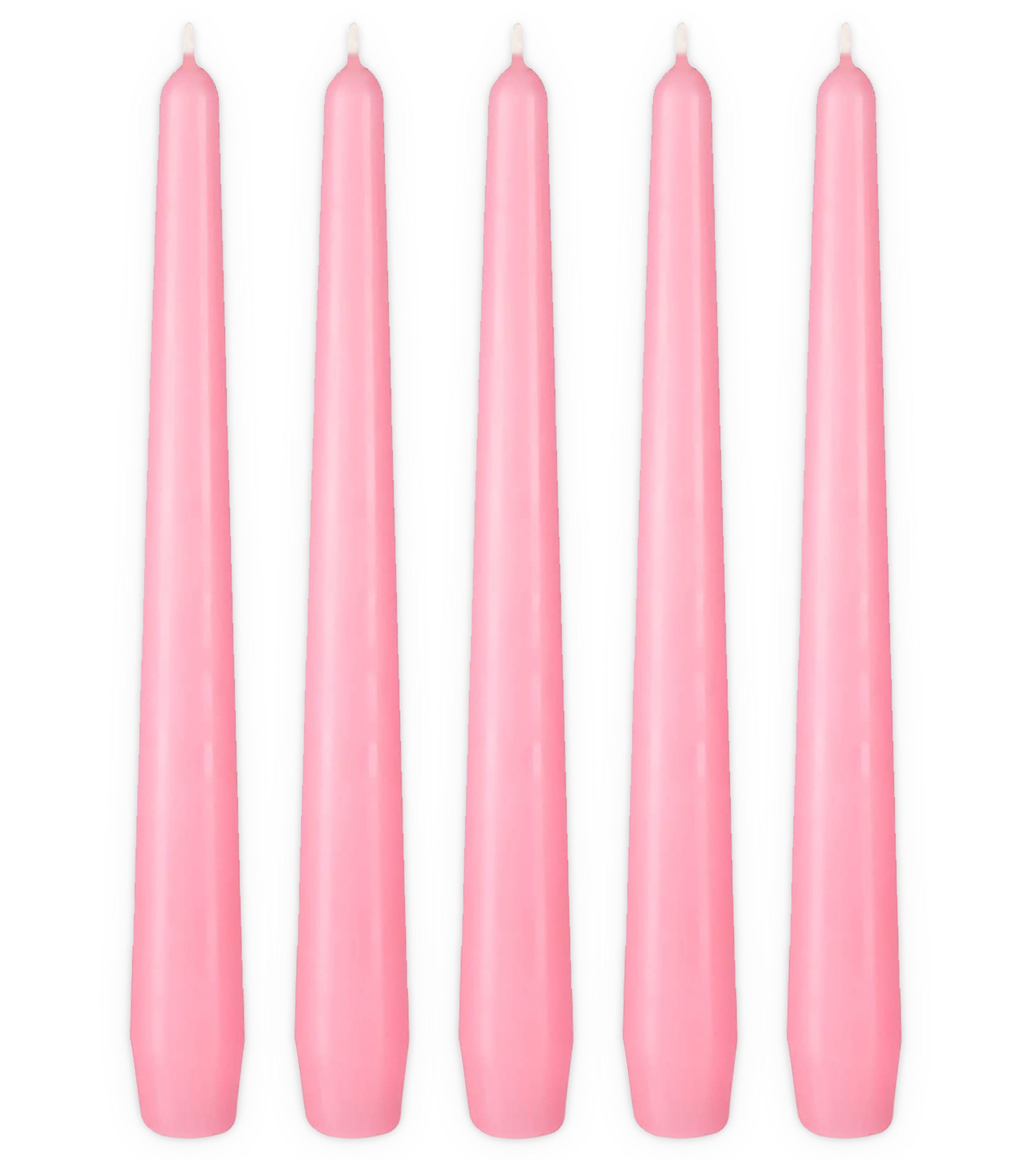 BRUBAKER Spitzkerze Premium Kerzen Set - bis zu 7,5 Stunden Brenndauer pro Kerze (Leuchterkerzen, 5-tlg., Halterkerzen Deko), 24 cm Tafelkerzen für Kerzenständer und Kronleuchter