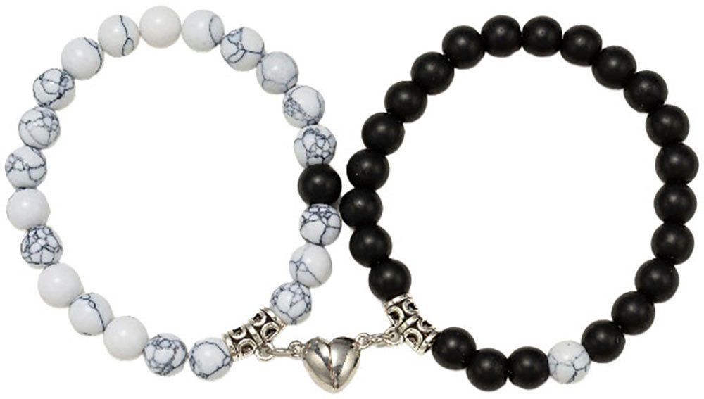 Armband Set Multipack Geschenk Edelstahl Armschmuck Armkette Edelstein Herz