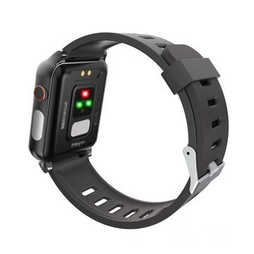 Heyro FIT 21 Fitness Wearable Armbanduhr Blutdruckmessung EKG Rosé Fitnessuhr
