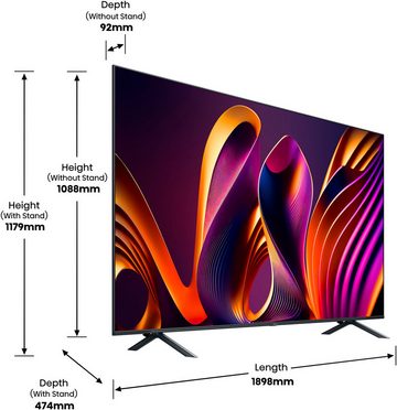 Hisense 85E77NQ PRO QLED-Fernseher (215 cm/85 Zoll, 4K Ultra HD, Smart-TV)