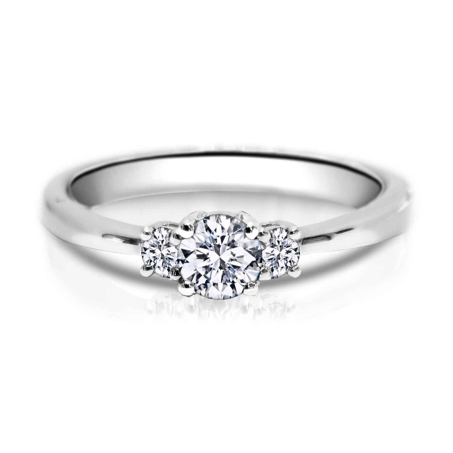 Verlobungsring 585er Gold / Weißgold mit Brillanten - 0.18 ct, 0.25 ct oder 0.39 ct