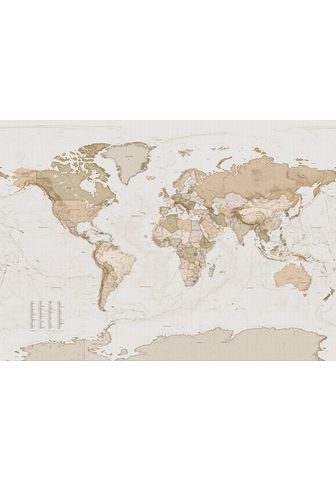 Komar Fototapetas »Earth Map« glatt raštuota...