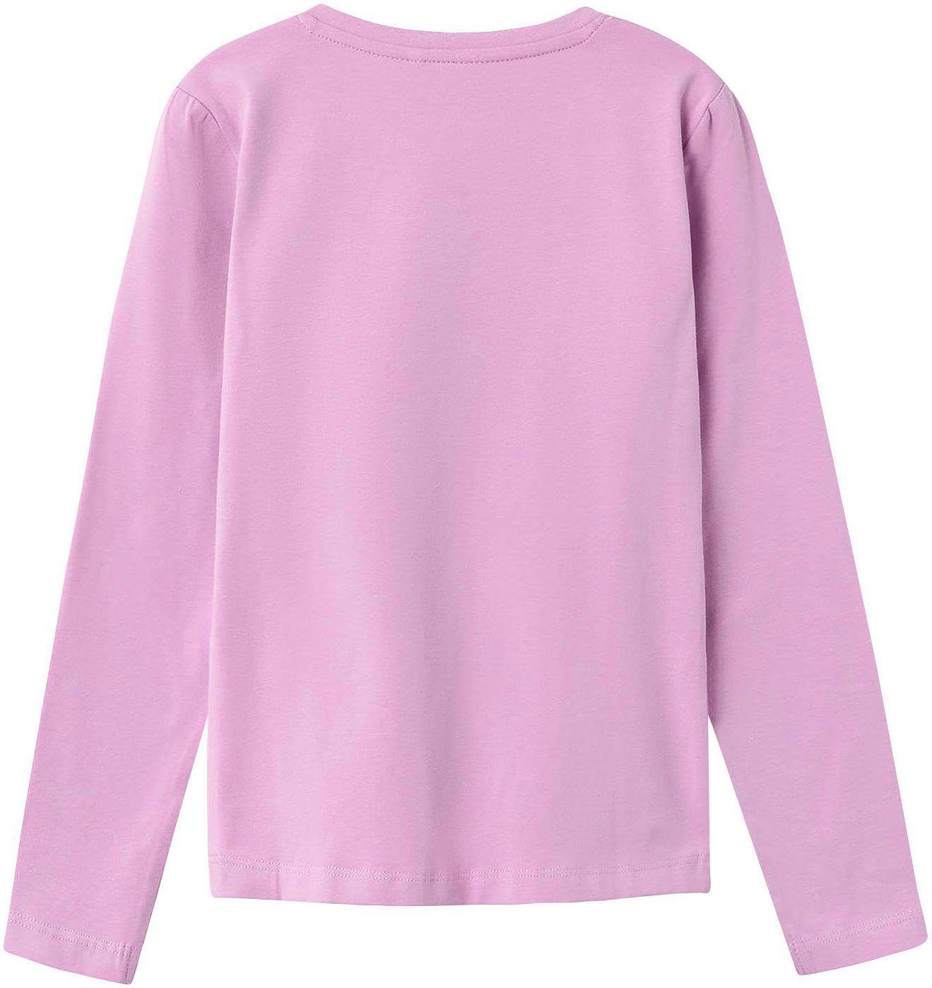 Name It Langarmshirt NKFLINSTAR tulle LS TOP NOOS violet