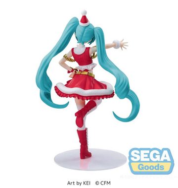 Sega Actionfigur Hatsune Miku Luminasta PVC Statue Hatsune Miku Christmas 2023 20 cm
