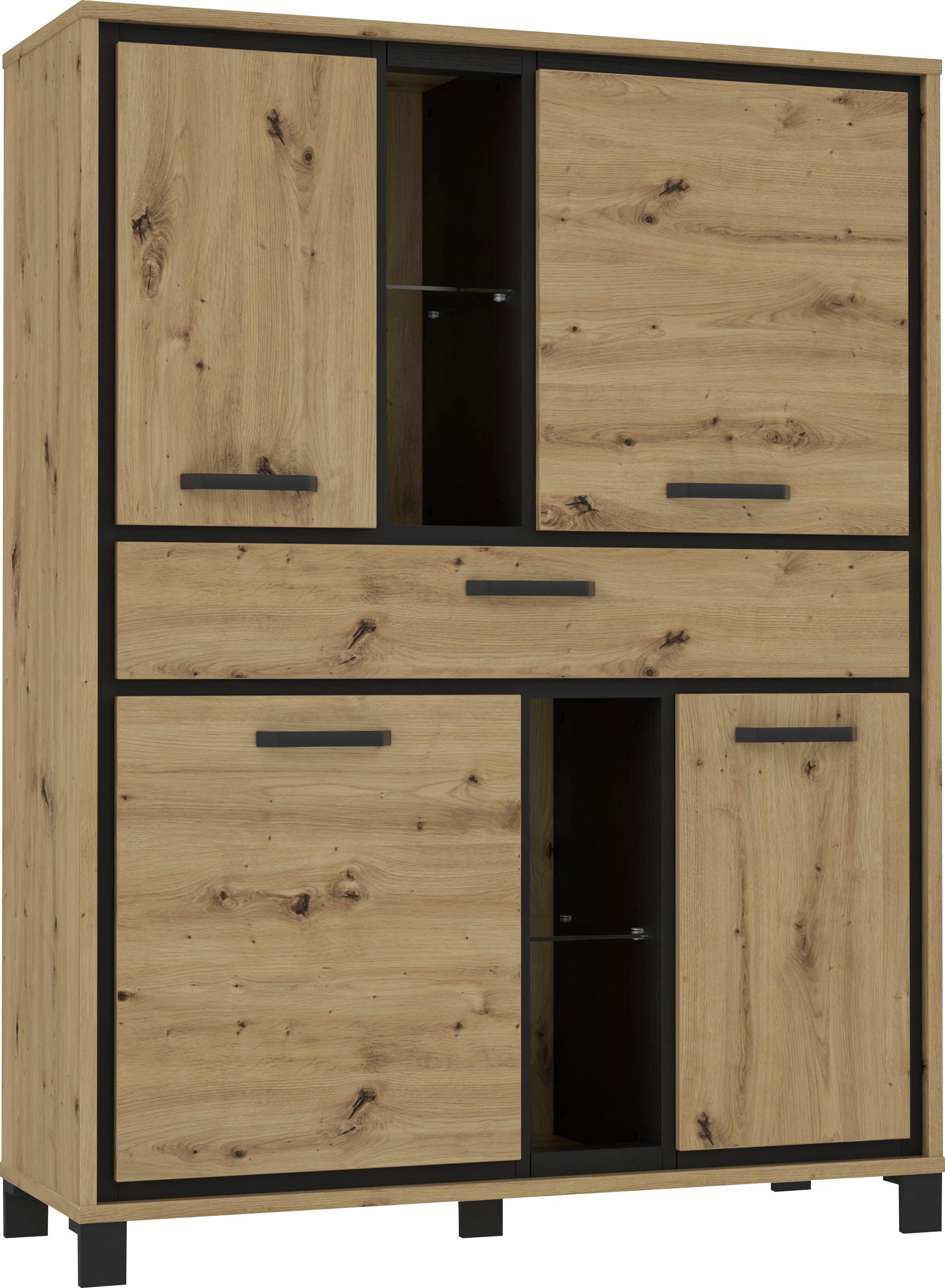 FORTE Highboard Trondheim, Höhe 161 cm