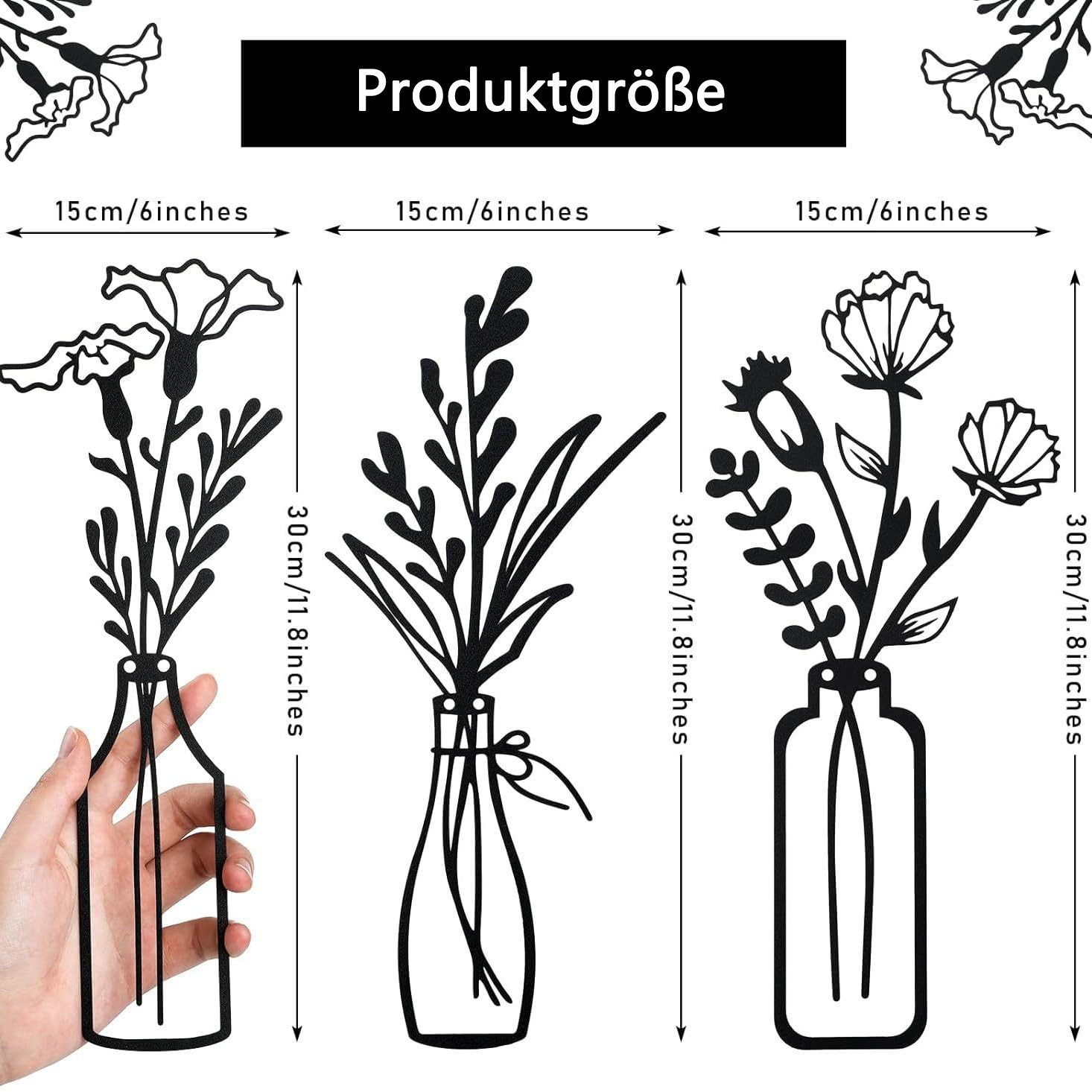Coonoor Wanddekoobjekt Minimalistische Wanddekoration aus Metall, günstig online kaufen
