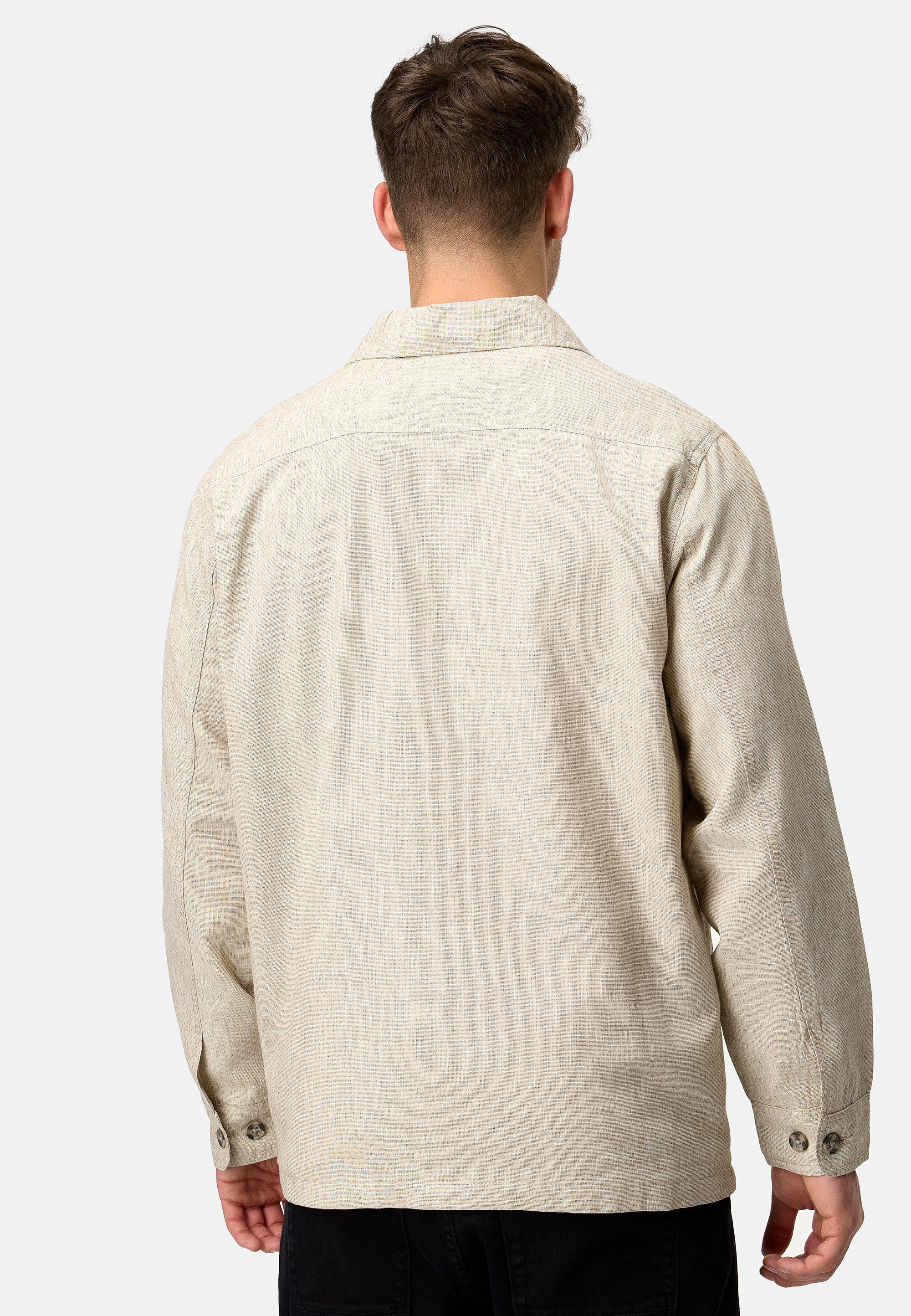 Indicode Sommerjacke Herren INElton Hemd Herrenjacke mit klassischem Hemdkragen