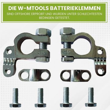 Perfekto24 Batteriepolklemme Batterieklemmen M10 Heavy Polklemmen 12V Batterie-Polklemmen-Set