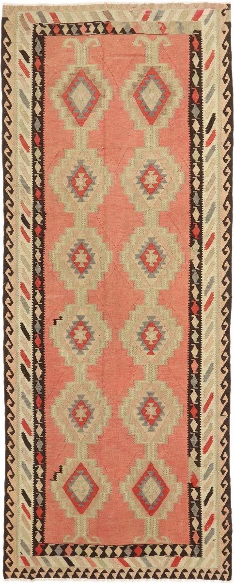 Orientteppich Kelim Fars Azerbaijan Antik 155x386 Handgewebter Orientteppich, Nain Trading, rechteckig, Höhe: 4 mm