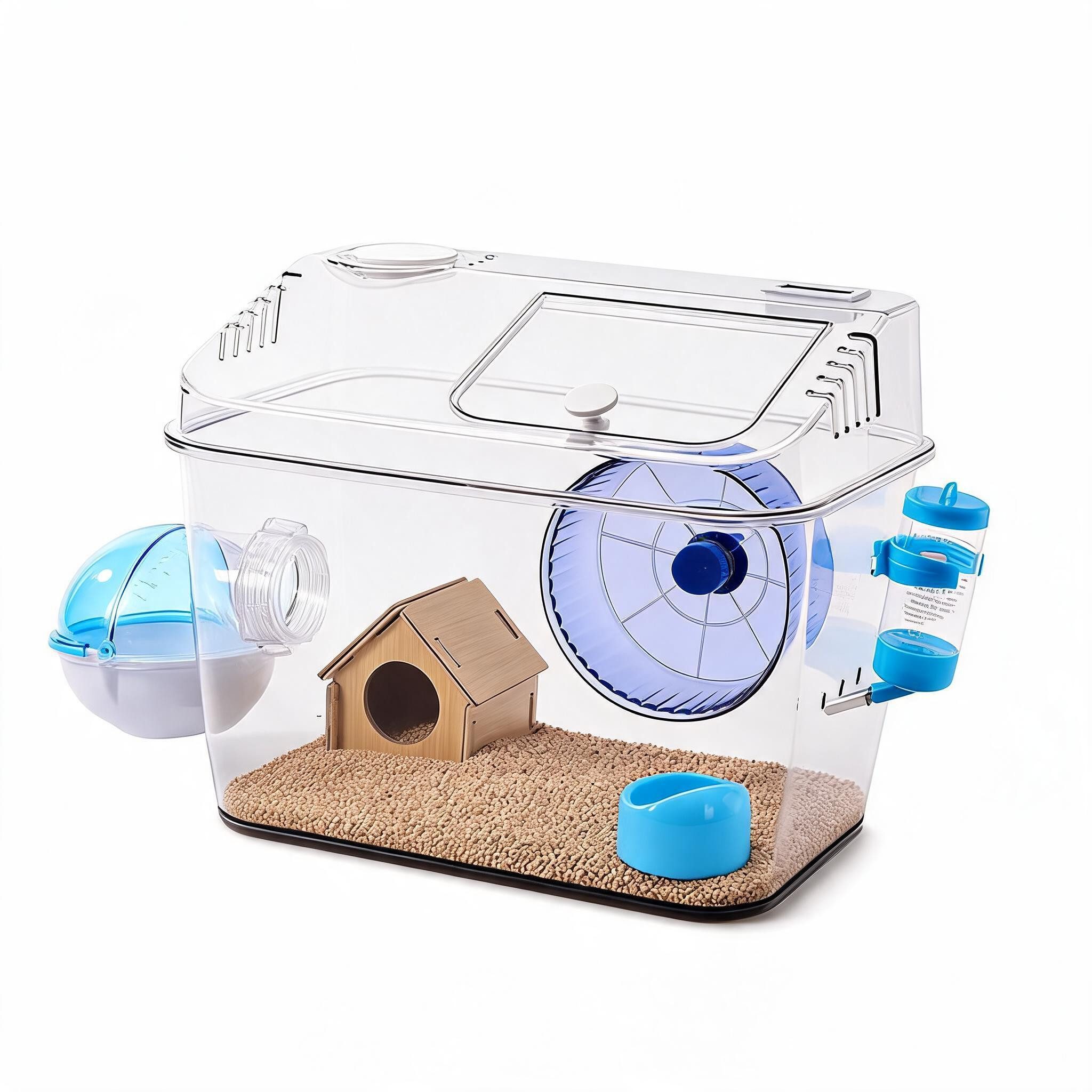 GarveeMore Kleintierkäfig Tisch Hamsterkäfig 35×22×27 Cm