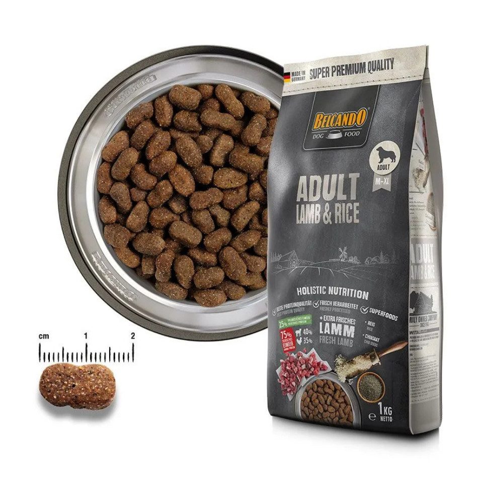 Belcando Adult Lamb & Rice - Trockenfutter für ernährungssensible Hunde, Trockenfutter für: Hunde, sensitiv, mit Reis