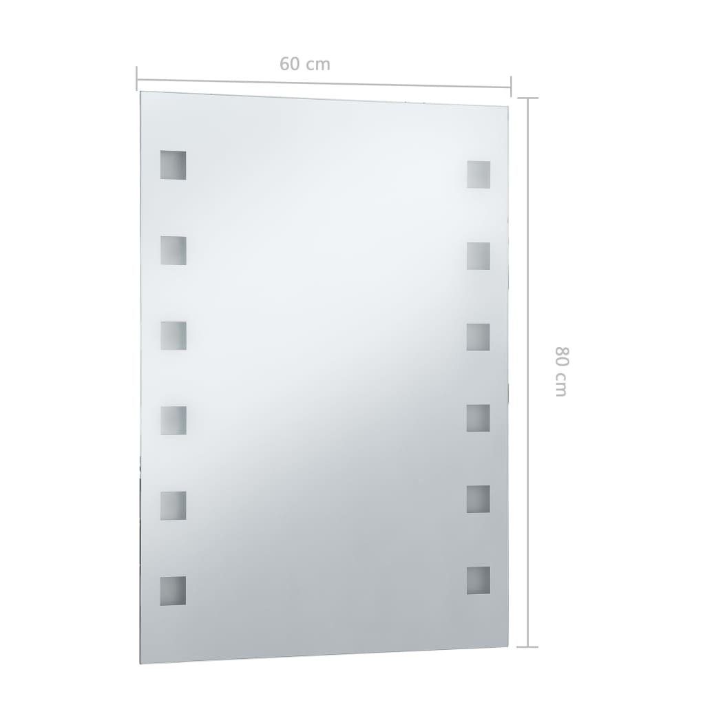 furnicato Wandspiegel Badezimmer-mit cm LEDs 60x80