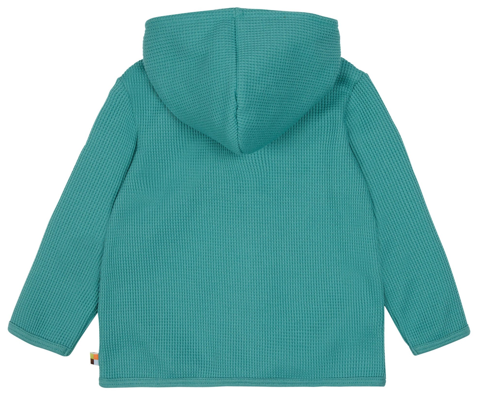 loud + proud Kapuzensweatjacke in Waffeloptik Bio Baumwolle, GOTS