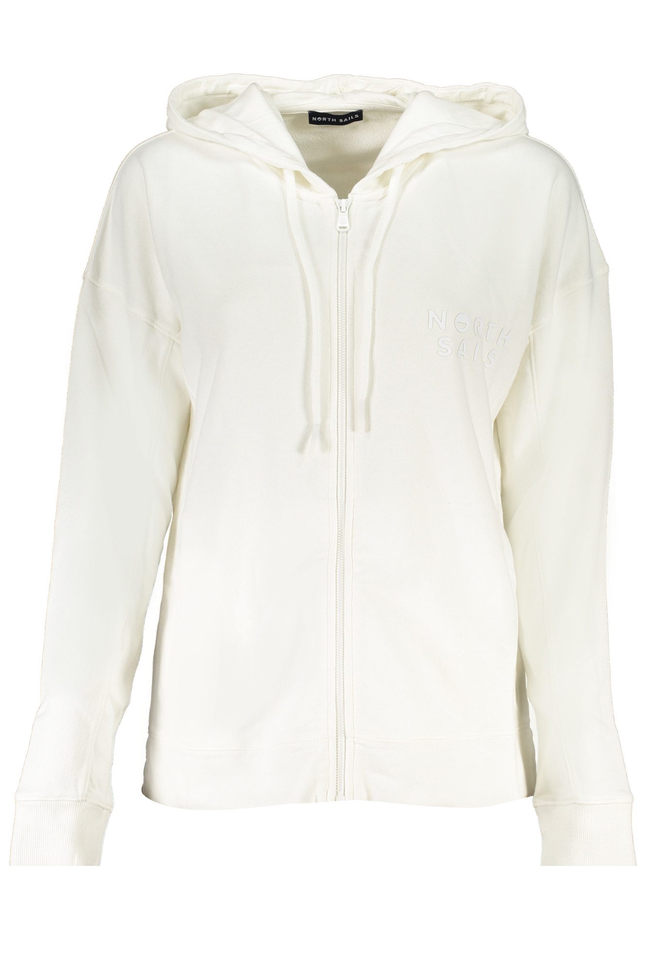 North Sails Sweatshirt Bio-Baumwolle Damen Kapuzen-Sweatshirt Weiß mit